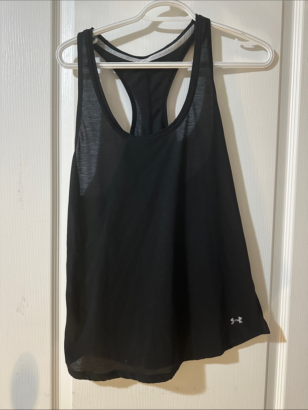 Under Armour Womens Black Racerback Mesh-Back Training Tank